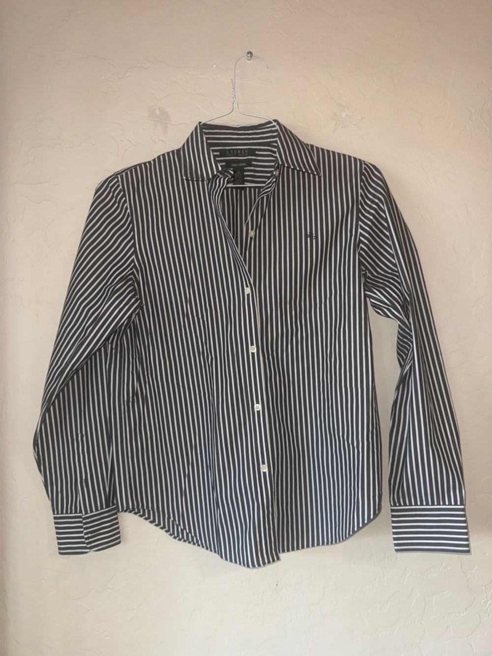 Lauren Ralph Lauren striped non iron button down shirt size extra small